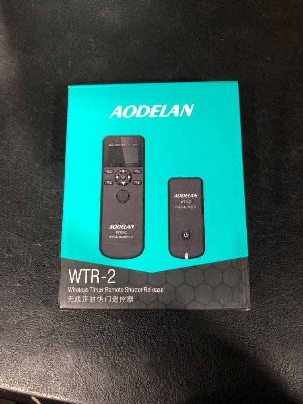 Photo 2 of Camera Wireless Shutter Release Timer Remote Control for Canon EOS R, EOS RP, 90D, 5D, 6D II, 7D, 80D, 77D, 70D, 60D, 800D, 200D; Olympus E-M1 II; Fujifilm XT3, XT30