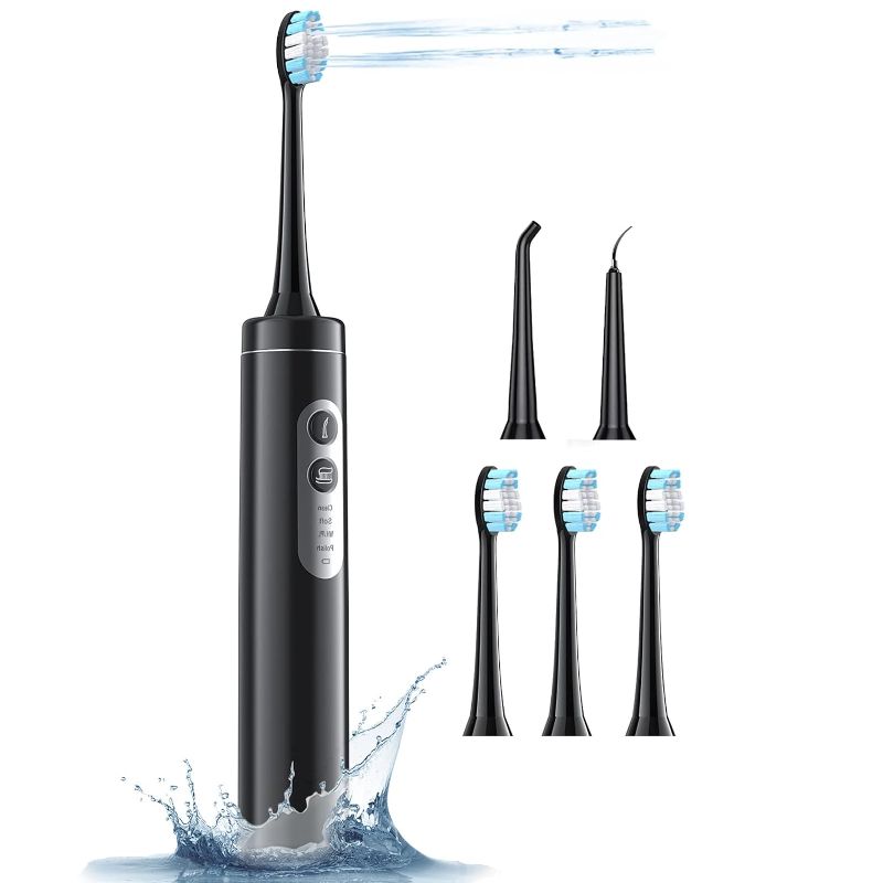 Photo 1 of 
Wnzary Electric Toothbrush, Water Flosser, Water Dental Flosser with Electric Toothbrush, 3 in 1 Teeth Cleaning Kit with 4 Modes, Portable for Travel and Home