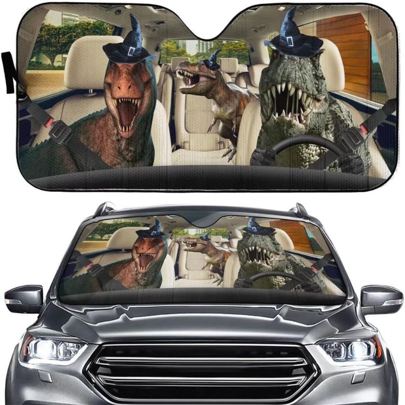 Photo 1 of 
Tup Funny Animal Dinosaur Tyrannosaurus Driver Front Windshield Sun Shade,Car Windshield Sunshade,Automotive Cover Keeps Out UV Rays Protectors Vehicle