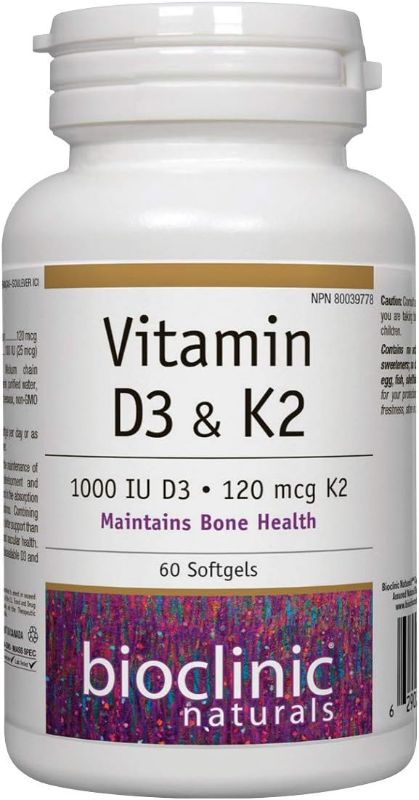 Photo 1 of 
Bioclinic Naturals Vitamin D3 & K2 60 gels by Bioclinic exp. 01/2024