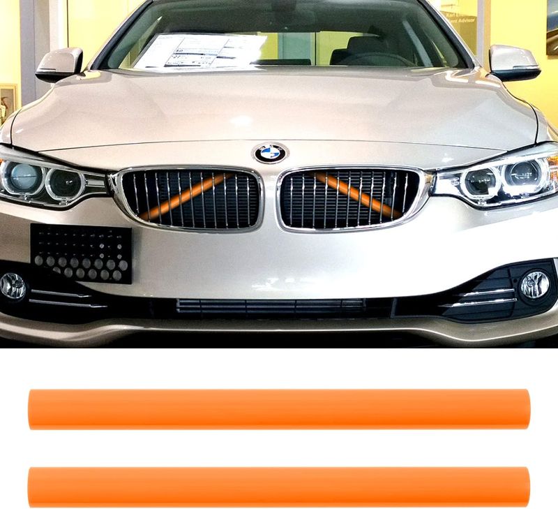 Photo 1 of 
Camoo Grille Stripes for BMW F32, Kidney Grille Inserts Trim for BMW 3 4 Series 2012-2019, F32 320 328 330 335 428 435 (Orange)