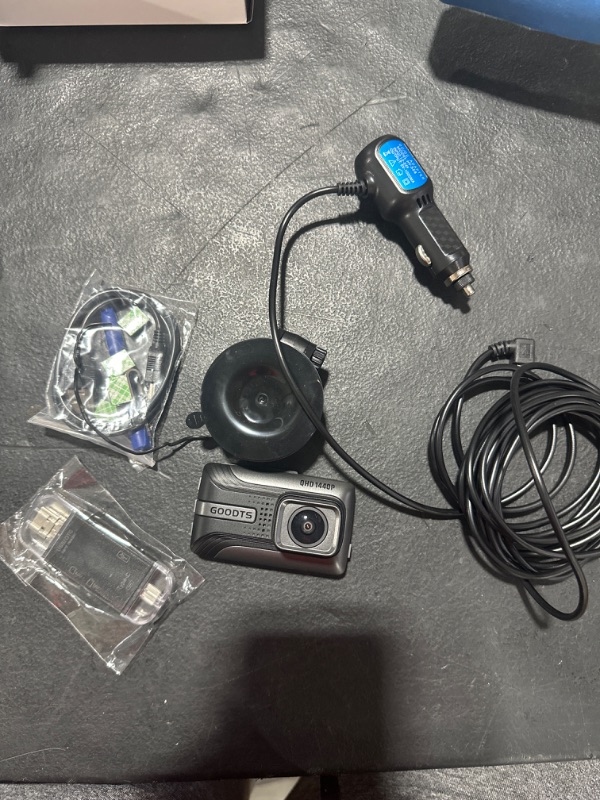 Photo 1 of 2K Dash Cam Front 1440P, GOODTS Car Camera with 2.45” IPS Screen, Mini Dash Camera for Cars with 150°Wide Angle, Dashcam with G-Sensor, Loop Recording, Parking Monitor, 64GB SD Card, SD Card Reader J03C 2K