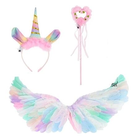 Photo 1 of Colorful Angel Feather Wings Costume Props