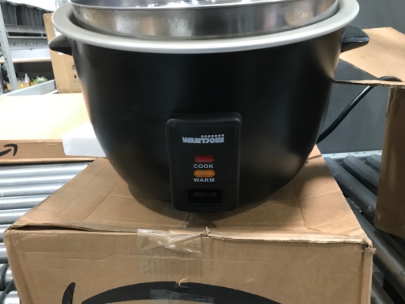 Photo 4 of Wantjoin Commercial Rice Cooker Stainless Rice Cooker & Warmer (10L capacity for 4.2L rice,42CUPS,BLACK) 10L capacity for 4.2L rice ,42CUPS,BLACK