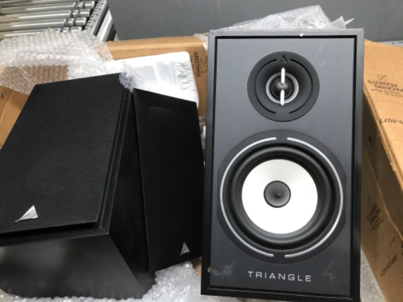 Photo 3 of *** NOT ABLE TO TEST *** triangle Borea BR02 Hi-Fi Bookshelf Speakers (Black Ash, Pair)
