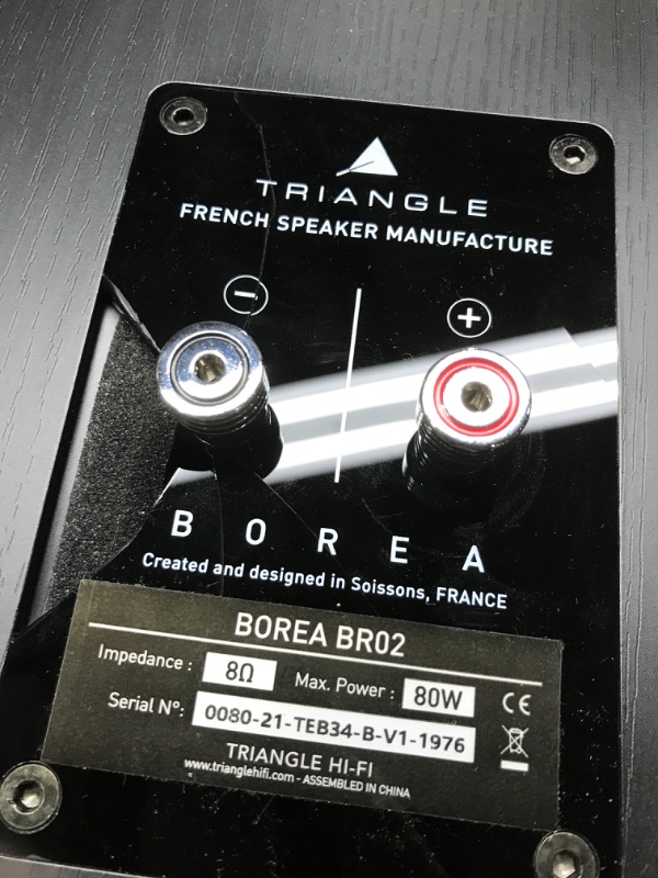 Photo 6 of *** NOT ABLE TO TEST *** triangle Borea BR02 Hi-Fi Bookshelf Speakers (Black Ash, Pair)
