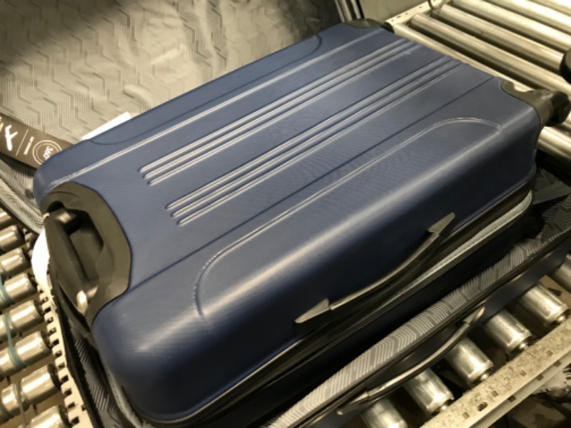 Photo 4 of Travelers Club Chicago Hardside Expandable Spinner Luggage, Navy Blue, 5 Piece Set Navy Blue 5 Piece Set