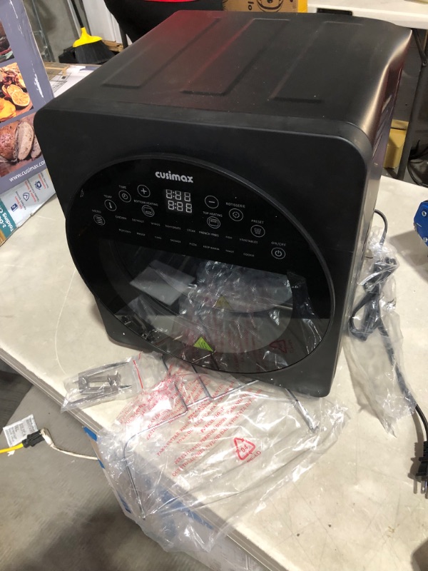 Photo 3 of **FOR PARTS ONLY - DAMAGED**CUSIMAX Air Fryer Toaster Oven, 15.5 Quart Air Fryer Combo, 