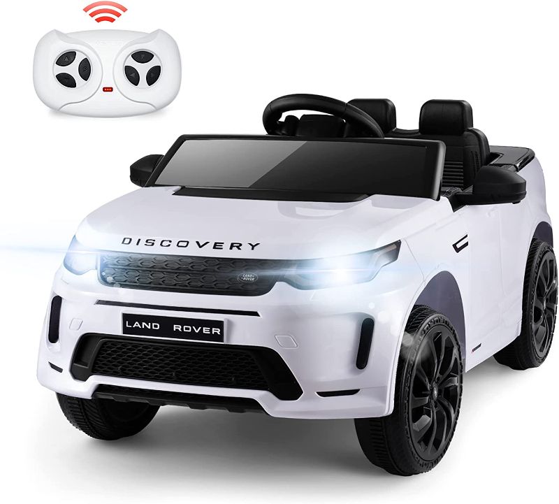 Photo 1 of Best Choice Products 12V 3.7 MPH 2-Seater Licensed Land Rover Ride On Car Toy w/Parent Remote Control, MP3 Player - White
