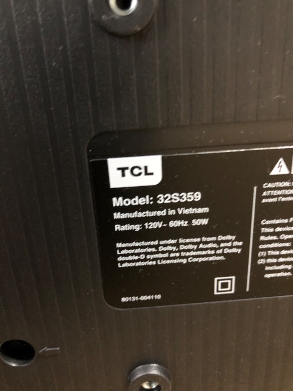 Photo 2 of (*SELLING FOR PART*) TCL 32" Class 3-Series Full HD 1080p LED Smart Roku TV - 32S359