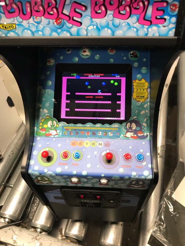 Photo 4 of Quarter Arcades Official Bubble Bobble 1/4 Sized Mini Arcade Cabinet by Numskull – Playable Replica Retro Arcade Game Machine – Micro Retro Console