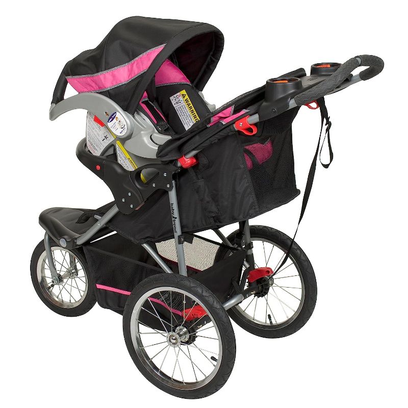 Photo 2 of Baby Trend Expedition Jogger Stroller, Bubble Gum