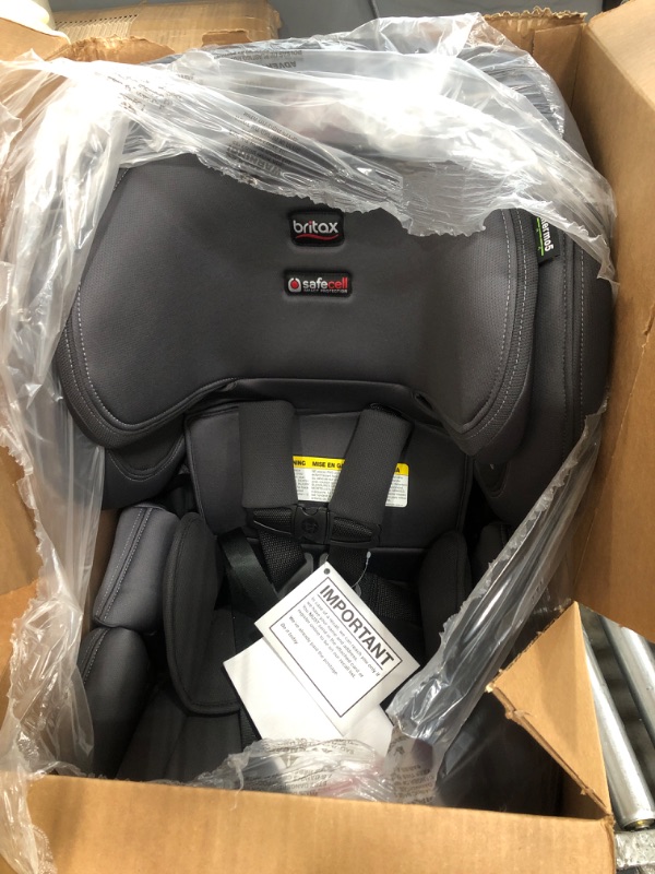 Photo 2 of Britax Boulevard ClickTight Convertible Car Seat, Cool N Dry Charcoal - Cooling & Moisture Wicking Fabric
