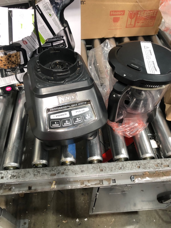 Photo 1 of Ninja BL770 Mega Kitchen System, 1500W, 4 Functions for Smoothies, Processing, Dough, Drinks & More, with 72-oz.* Blender Pitcher, 64-oz. Processor Bowl, (2) 16-oz. To-Go Cups & (2) Lids, Black
