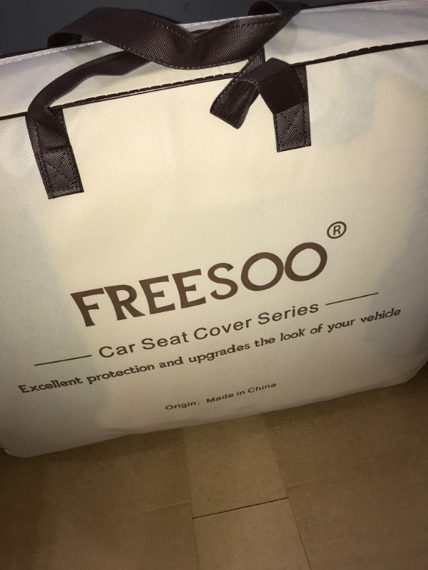 Photo 3 of FREESOO Silverado Seat Covers- Chevy Silverado GMC Sierra 1500/2500/3500 2014 2015 2016 2017 2018, Chevrolet Silverado Seat Covers Full Set- Sierra Seat Covers Custom Fit Crew Cab Faux Leather Black full set Black