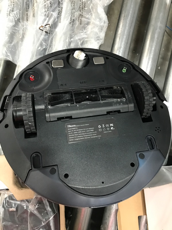 Photo 1 of Tikom G8000 Pro Robot Vacuum and Mop Combo, 4500Pa Suction, 150Mins Max, Robotic Vacuum Cleaner with Self-Charging, Quiet, APP&Voice Control, Ideal for Pet Hair, Carpet, Hard Floor, Black