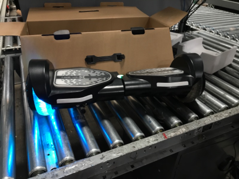 Photo 4 of """FOR PARTS""" Hover-1 All-Star 2.0 Hoverboard | 7MPH Top Speed, 7MI Range, 200W Motor, Bluetooth Speaker, 5HR Recharge, 220lbs Max Weight, LED Wheels & Headlights Black