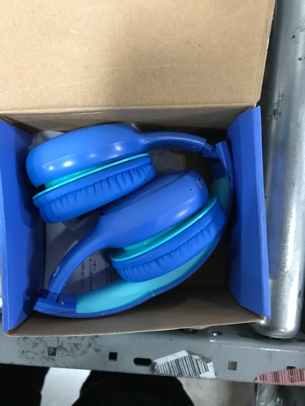 Photo 1 of gorsun Premium Kids Headphones with 85/94dB Volume Limited, Wireless Headphones for Kids for School, Kids Bluetooth Headphones Over Ear with Built-in Microphone, Wired/Wireless, Adjustable (Blue)