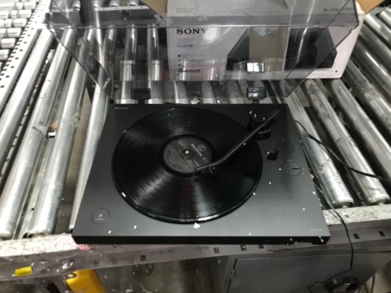 Photo 3 of Sony PS-LX310BT Belt Drive Turntable: Fully Automatic Wireless Vinyl Record Player with Bluetooth and USB Output Black
****NONEFUCTIONAL***NEEDS REPAIR****