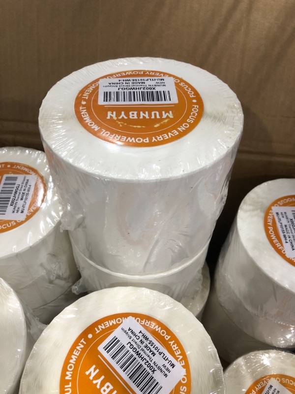 Photo 3 of MUNBYN 4x6 Inch Direct Thermal Labels, 6000 Labels/12 Rolls(500 Pcs per Roll), Shipping Label Paper for Thermal Printers, Permanent Adhesive Mailing Postage Labels for Shipping Packages Roll/6000 Labels