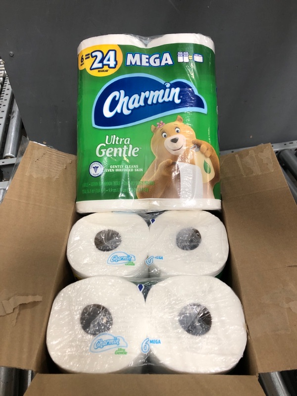 Photo 2 of Charmin Ultra Gentle Toilet Paper, 18 Mega Rolls = 72 Regular Rolls, 6 Count (Pack of 3)
