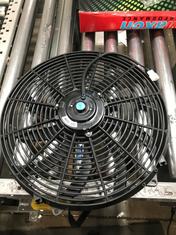 Photo 1 of 16" inch Universal Slim Fan Push Pull Electric Radiator Cooling 12V Mount Kit Black 16 Inch