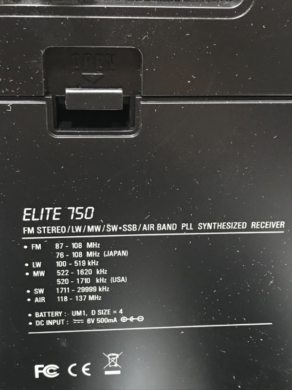 Photo 3 of Eton - Elite 750, The Classic AM/FM/LW/VHF/Shortwave Radio with Single Side Band, 360° Rotating AM Antenna, 1000 Channels, Back-Up Battery Packs, Commitment to Preparedness