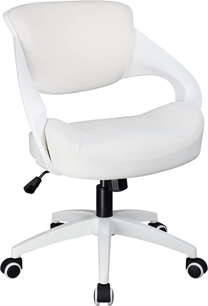 Photo 1 of BOJUZIJA Ergonomic Office Computer Desk Chair Waist Support Function (White)