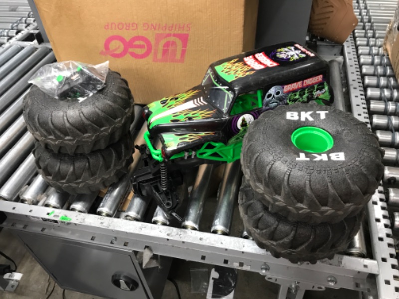 Photo 2 of *READ NOTES*Monster Jam, Official Mega Grave Digger All-Terrain Remote Control Monster Truck with Lights, 1: 6 Scale, Kids Toys for Boys
