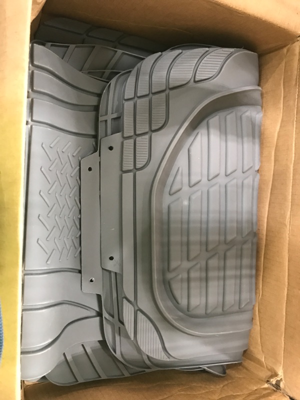 Photo 2 of Motor Trend 923-GR Gray FlexTough Contour Liners-Deep Dish Heavy Duty Rubber Floor Mats