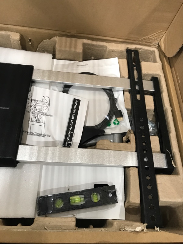 Photo 3 of Monoprice Full-Motion Articulating TV Wall Mount Bracket - for TVs 37in to 70in Max Weight 99lbs Extension Range of 2.1in to 17.6in VESA Patterns Up to 600x400 UL Certified