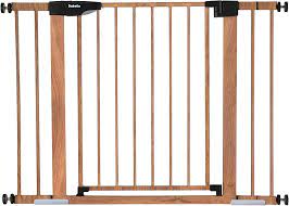 Photo 1 of Babelio Baby Gate for Doorways and Stairs, 26-40 inches Dog/Puppy Gate, Easy Install, Pressure Mounted, No Drilling, fits for Narrow and Wide Doorways, Safety Gate w/Door for Child and Pets Wood Finish 
