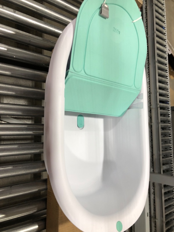 Photo 2 of 4-in-1 Grow-with-Me Bath Tub by Frida Baby Transforms Infant Bathtub to Toddler Bath Seat with Backrest for Assisted Sitting in Tub