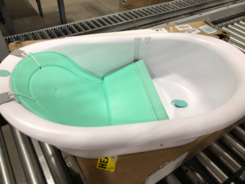 Photo 2 of 4-in-1 Grow-with-Me Bath Tub by Frida Baby Transforms Infant Bathtub to Toddler Bath Seat with Backrest for Assisted Sitting in Tub