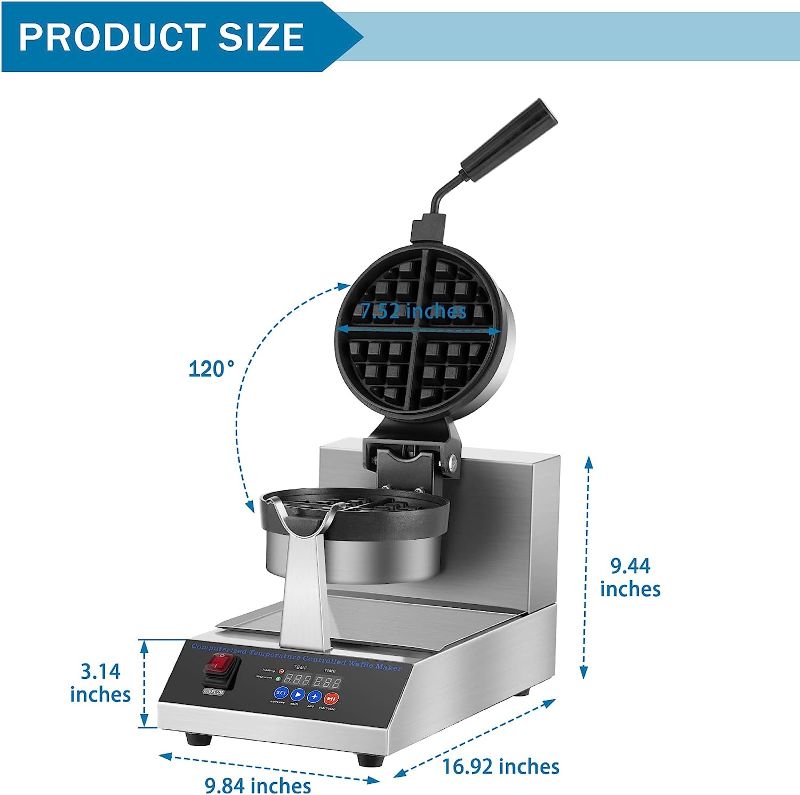 Photo 1 of **SEE NOTES**
Cuisinart WAF-F40 Double Flip Belgian Waffle Maker Double New Black/Stainless