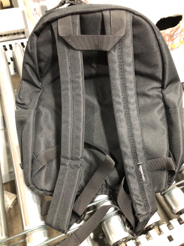 Photo 2 of Amazon Basics Classic School Backpack - Black 1-Pack Backpack Only Black