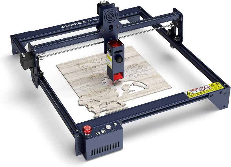 Photo 1 of **PARTS ONLY**INCOMPLETE** 
ATOMSTACK A5 M50 Laser Engraver, 5.5W Fixed-Focus 0.08mm Compressed Spot Laser