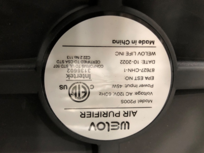 Photo 3 of Air Purifiers for Home Large Room: Welov Air Purifiers for Pets Allergy, 1077 Sq Ft Coverage, PM2.5 Monitor, Removes 99.97% of Pet Hair Dander Pollen Smoke Dust Odor, 23dB Air Purifiers for Bedroom Grey