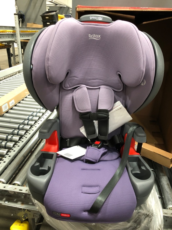 Photo 3 of Britax Grow with You ClickTight+ Harness-to-Booster, Purple Ombre SafeWash ClickTight Plus Purple Ombre