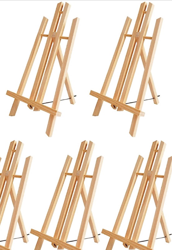 Photo 1 of 16" Tabletop Display Easel, Portable A-Frame Tripod Display 12 pk