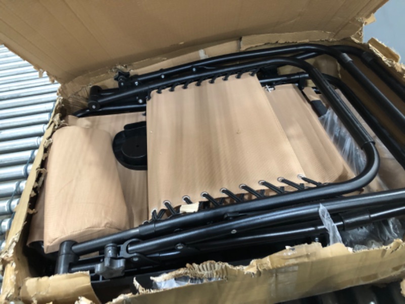 Elevon Adjustable Zero Gravity Lounge Chair Recliners for Patio 2Pack Beige for sale Phoenix