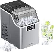 Photo 1 of **TESTED** Silonn Countertop Ice Cube Ice Makers, 45lbs Per Day, Auto Self-Cleaning 