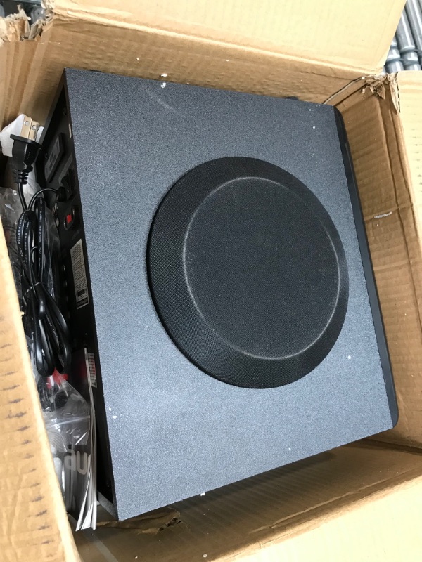 Photo 1 of AUNA Areal 520- 5.1 Surround Sound System - 75 Watts RMS, One-Side Subwoofer, Bluetooth Stereo System, Balanced Sound Concept, Wireless Surround Sound, USB Port, SD Slot, Remote Control, Onyx Black