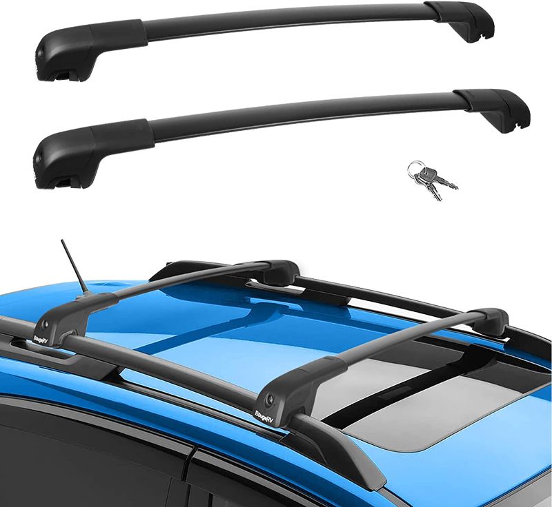 Photo 1 of *READ NOTES*BougeRV Car Roof Rack Cross Bars for 2022-2023 Subaru Forester Wilderness with Lock, Aluminum Cross Bar for Rooftop Cargo Carrier Luggage Kayak Canoe Bike Snowboard E: For Subaru Forester Wilderness 2022-2023