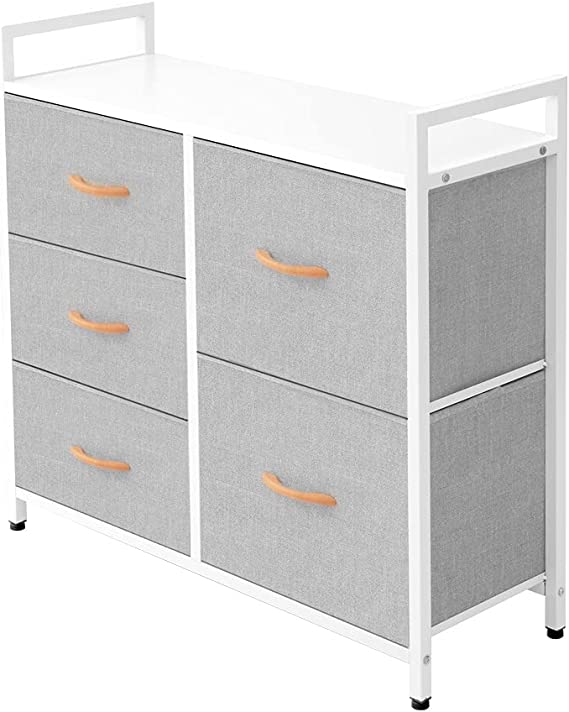 Photo 1 of **MISSING DRAWERS**
AZL1 Life Concept Dresser Storage Furniture Organizer-Large Standing Unit Light Grey