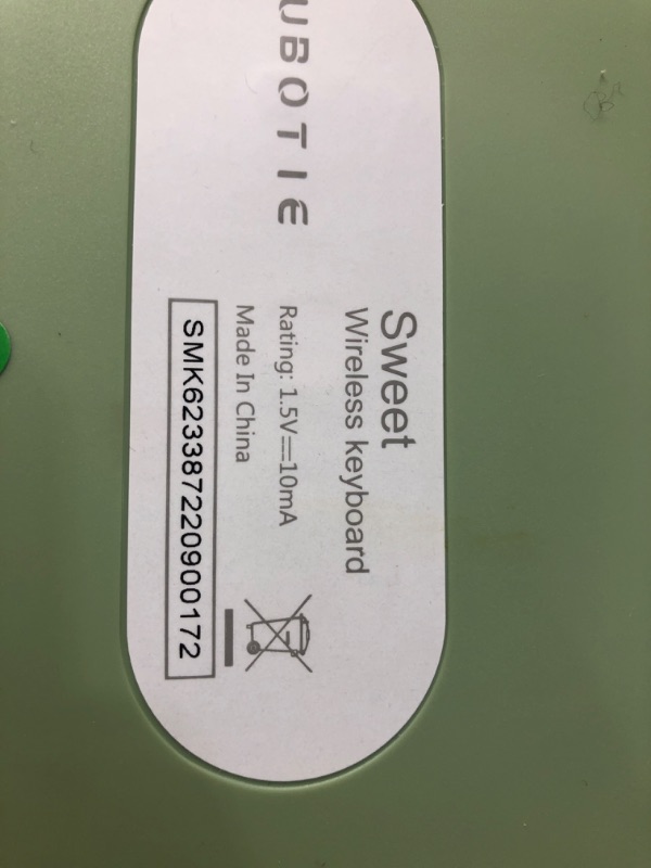Photo 3 of UBOTIE Colorful Computer Wireless Keyboards Mouse Combos, Typewriter Flexible Keys Office Full-Sized Keyboard, 2.4GHz Dropout-Free Connection and Optical Mouse (Green-Colorful)

