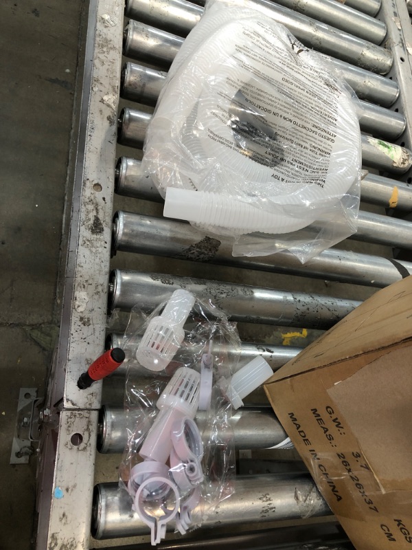 Photo 3 of **USED/UNSURE ABOUT MISSING PARTS** Valwix GA001H Cartridge Pool Filter Pump for Storable Above Ground Pools, 1000 GPH High Flow Rate with Running Light, 8 hrs Timing Automatic Off with GFCI Plug Transparent + Grey