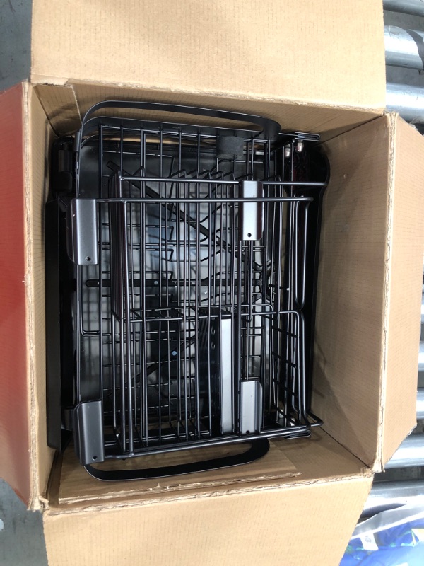 Photo 2 of **USED/POSSIBLE MISSING HARDWARE** Kitsure Dish Drying Rack, Rustproof Dish Rack with Large Capacity for Dishes, Pans, Glasses & Cutlery, Foldable & Compact Dish Drainer with Easy Installation & Adjustable Water Outlet