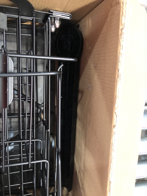 Photo 3 of **USED/POSSIBLE MISSING HARDWARE** Kitsure Dish Drying Rack, Rustproof Dish Rack with Large Capacity for Dishes, Pans, Glasses & Cutlery, Foldable & Compact Dish Drainer with Easy Installation & Adjustable Water Outlet