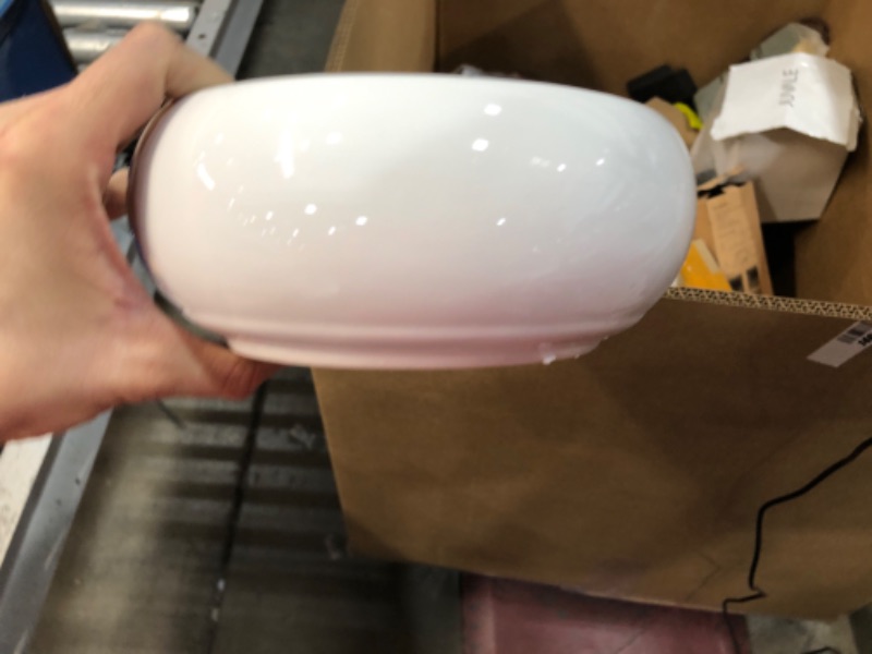 Photo 3 of **USED** *MyGift 8.75 Inch Round White Ceramic Planter - Indoor Gardening Planters for Flower, Cactus, Succulent Plants with Drainage Hole